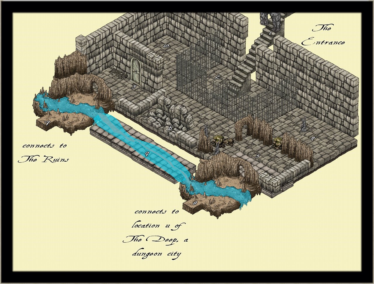 Nibirum Map: dungeon city entrance by JimP